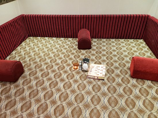 Majlis seating for private family dining at Maraheb Dubai